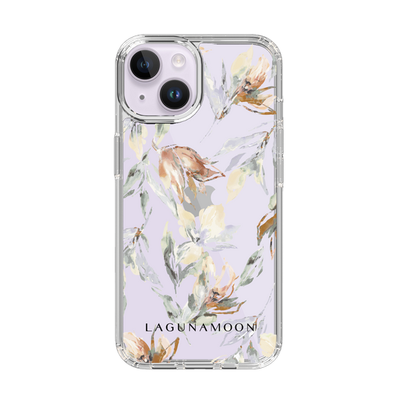 Slim Protection Case［ LAGUNAMOON - NuanceFlower - Clear ］