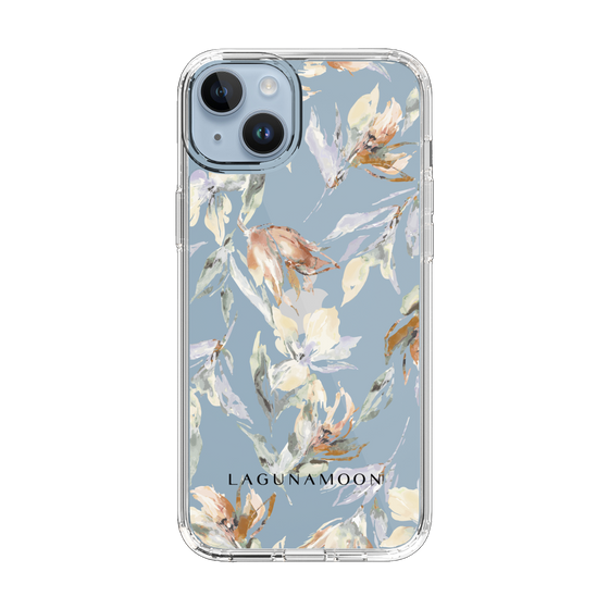 Slim Protection Case［ LAGUNAMOON - NuanceFlower - Clear ］