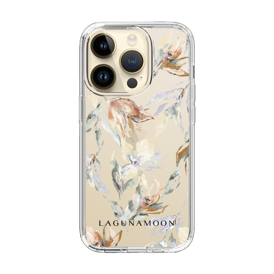 Slim Protection Case［ LAGUNAMOON - NuanceFlower - Clear ］