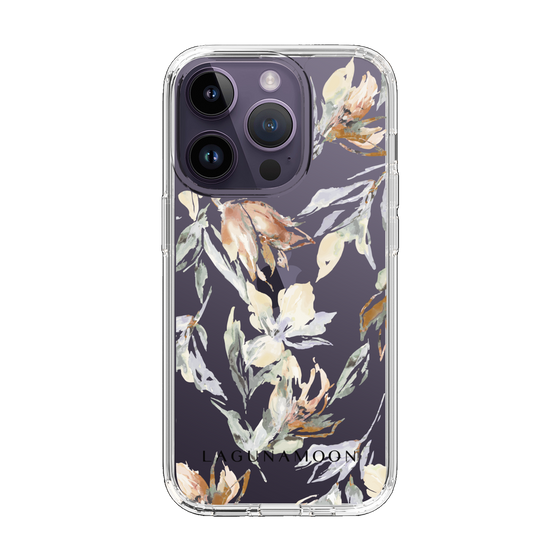 Slim Protection Case［ LAGUNAMOON - NuanceFlower - Clear ］