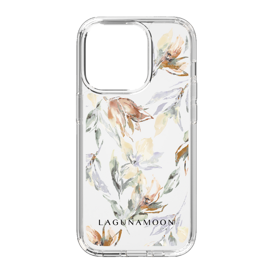 Slim Protection Case［ LAGUNAMOON - NuanceFlower - Clear ］