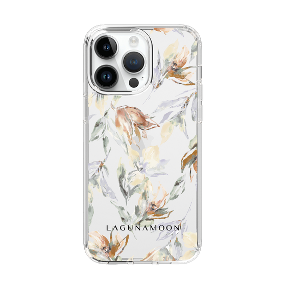 Slim Protection Case［ LAGUNAMOON - NuanceFlower - Clear ］