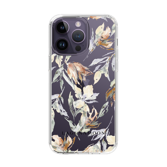 Slim Protection Case［ LAGUNAMOON - NuanceFlower - Clear ］