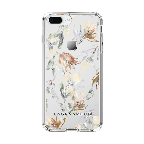 Slim Protection Case［ LAGUNAMOON - NuanceFlower - Clear ］