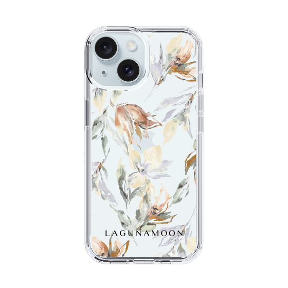 Slim Protection Case［ LAGUNAMOON - NuanceFlower - Clear ］