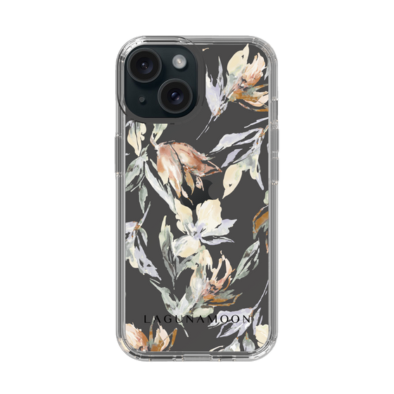 Slim Protection Case［ LAGUNAMOON - NuanceFlower - Clear ］