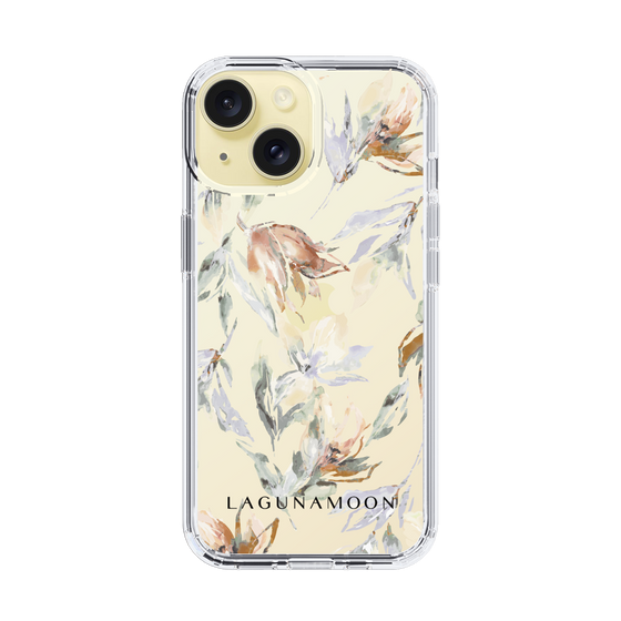 Slim Protection Case［ LAGUNAMOON - NuanceFlower - Clear ］