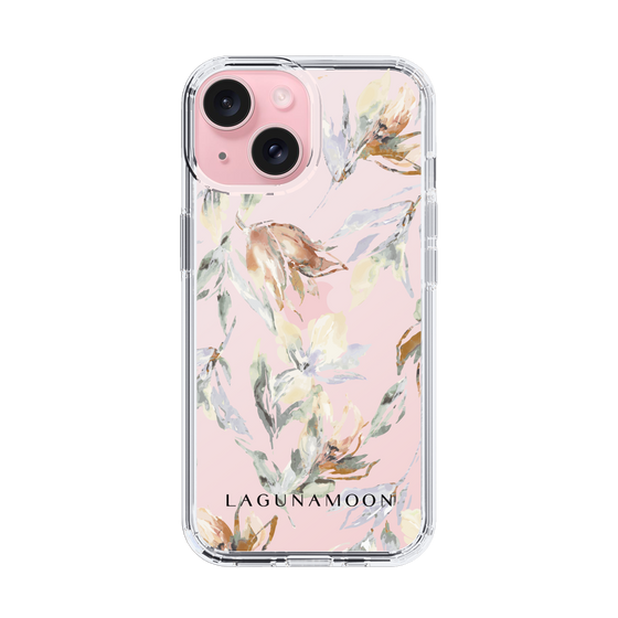Slim Protection Case［ LAGUNAMOON - NuanceFlower - Clear ］