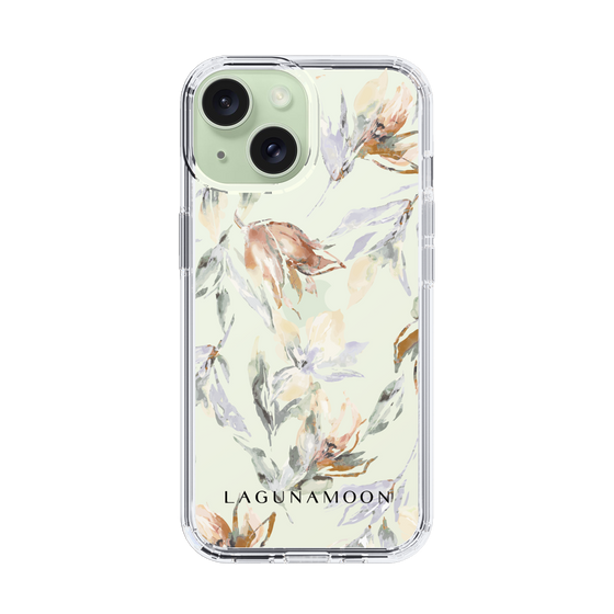 Slim Protection Case［ LAGUNAMOON - NuanceFlower - Clear ］