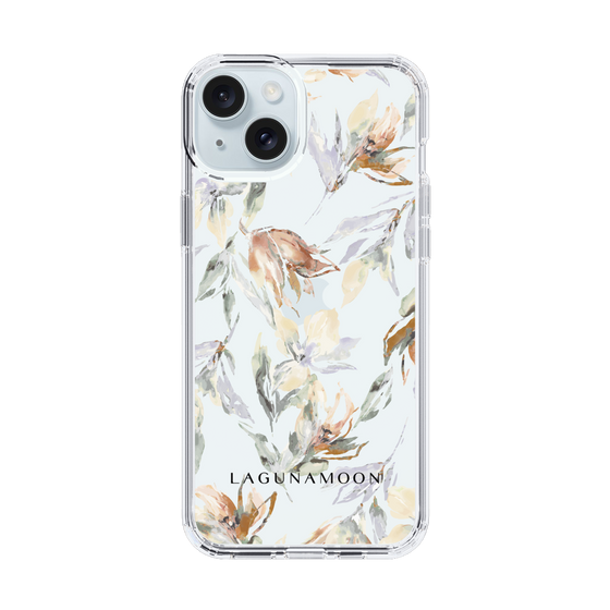 Slim Protection Case［ LAGUNAMOON - NuanceFlower - Clear ］