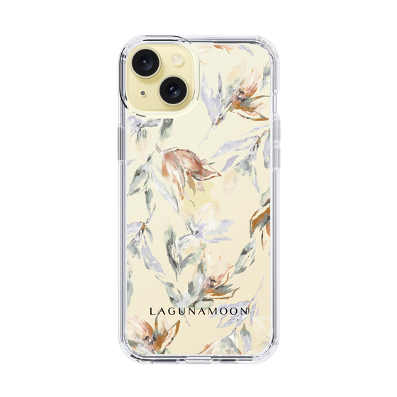 Slim Protection Case［ LAGUNAMOON - NuanceFlower - Clear ］