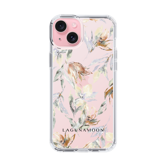 Slim Protection Case［ LAGUNAMOON - NuanceFlower - Clear ］