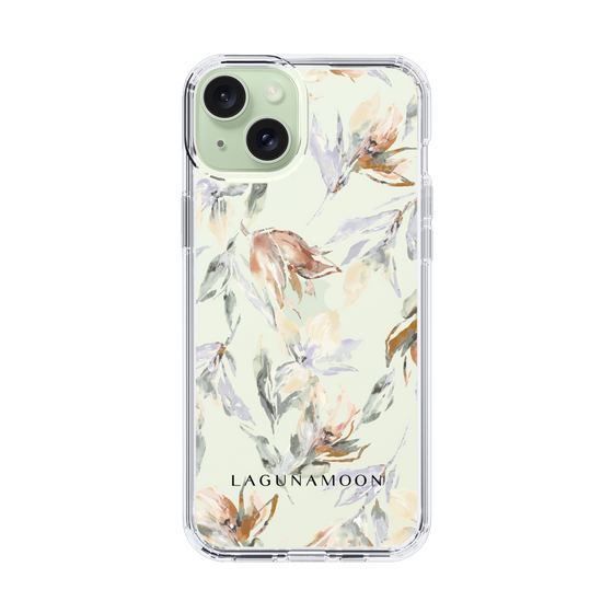 Slim Protection Case［ LAGUNAMOON - NuanceFlower - Clear ］