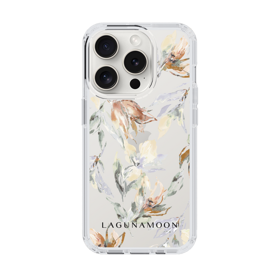 Slim Protection Case［ LAGUNAMOON - NuanceFlower - Clear ］