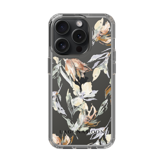 Slim Protection Case［ LAGUNAMOON - NuanceFlower - Clear ］