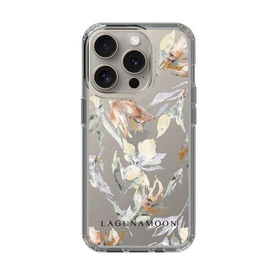 Slim Protection Case［ LAGUNAMOON - NuanceFlower - Clear ］