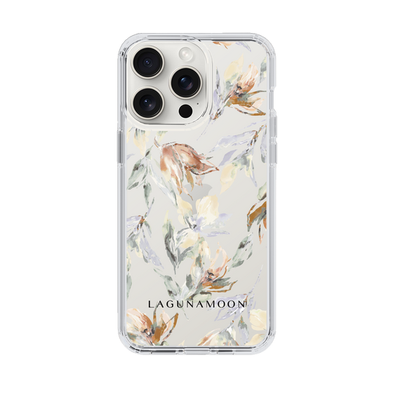 Slim Protection Case［ LAGUNAMOON - NuanceFlower - Clear ］