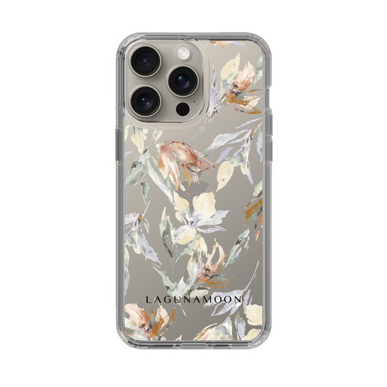 Slim Protection Case［ LAGUNAMOON - NuanceFlower - Clear ］