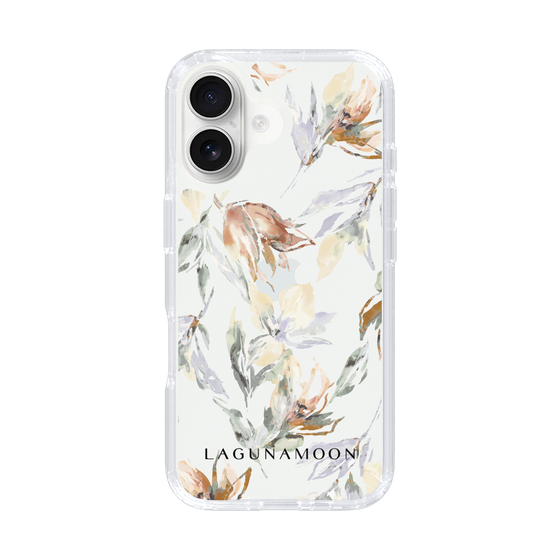 Slim Protection Case［ LAGUNAMOON - NuanceFlower - Clear ］