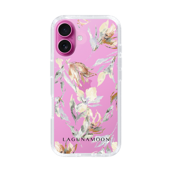 Slim Protection Case［ LAGUNAMOON - NuanceFlower - Clear ］