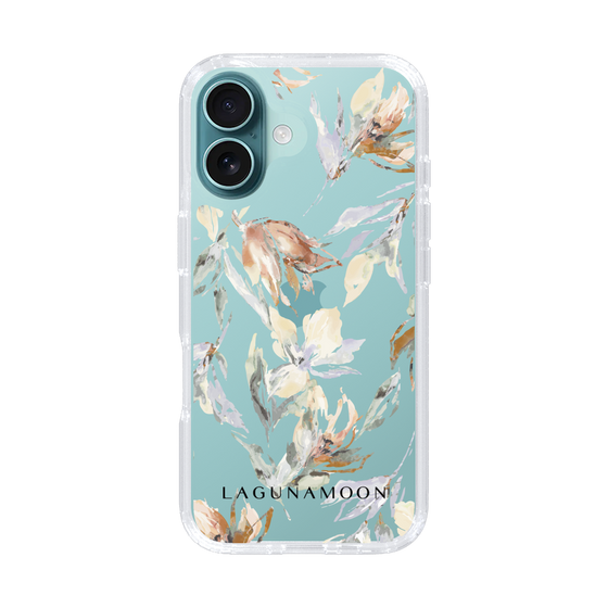 Slim Protection Case［ LAGUNAMOON - NuanceFlower - Clear ］