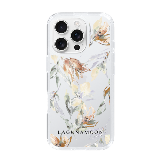 Slim Protection Case［ LAGUNAMOON - NuanceFlower - Clear ］