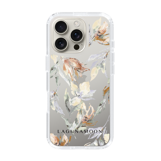 Slim Protection Case［ LAGUNAMOON - NuanceFlower - Clear ］