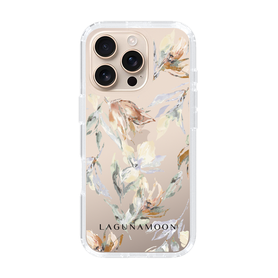 Slim Protection Case［ LAGUNAMOON - NuanceFlower - Clear ］
