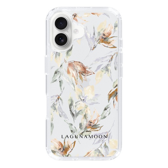 Slim Protection Case［ LAGUNAMOON - NuanceFlower - Clear ］