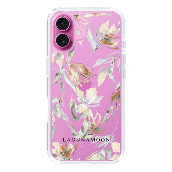Slim Protection Case［ LAGUNAMOON - NuanceFlower - Clear ］