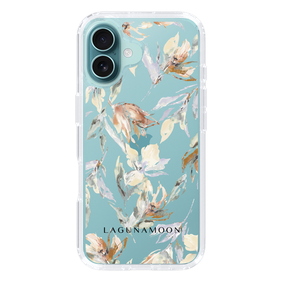 Slim Protection Case［ LAGUNAMOON - NuanceFlower - Clear ］