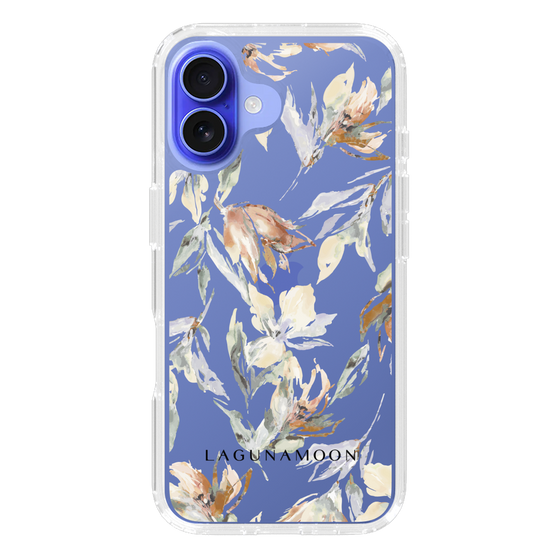 Slim Protection Case［ LAGUNAMOON - NuanceFlower - Clear ］