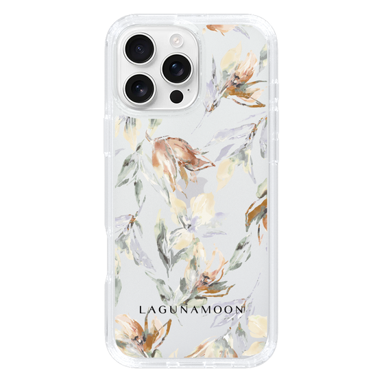 Slim Protection Case［ LAGUNAMOON - NuanceFlower - Clear ］