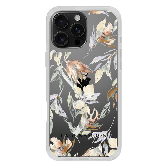 Slim Protection Case［ LAGUNAMOON - NuanceFlower - Clear ］