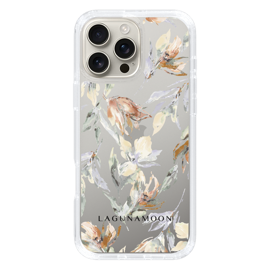 Slim Protection Case［ LAGUNAMOON - NuanceFlower - Clear ］