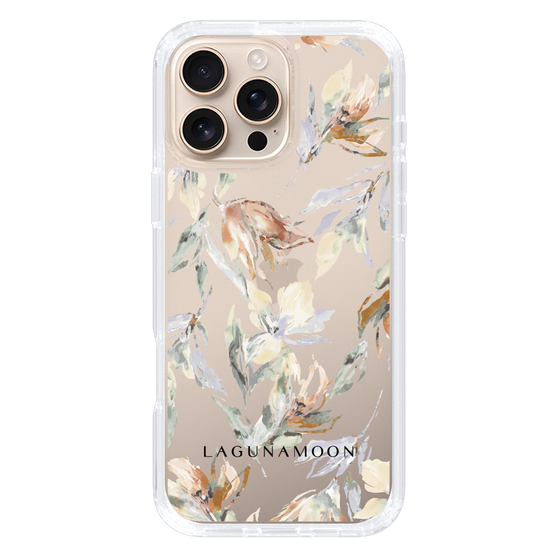 Slim Protection Case［ LAGUNAMOON - NuanceFlower - Clear ］