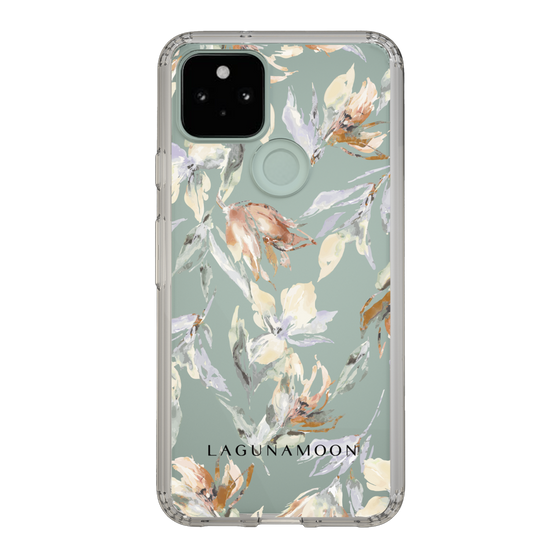 Slim Protection Case［ LAGUNAMOON - NuanceFlower - Clear ］