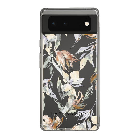 Slim Protection Case［ LAGUNAMOON - NuanceFlower - Clear ］