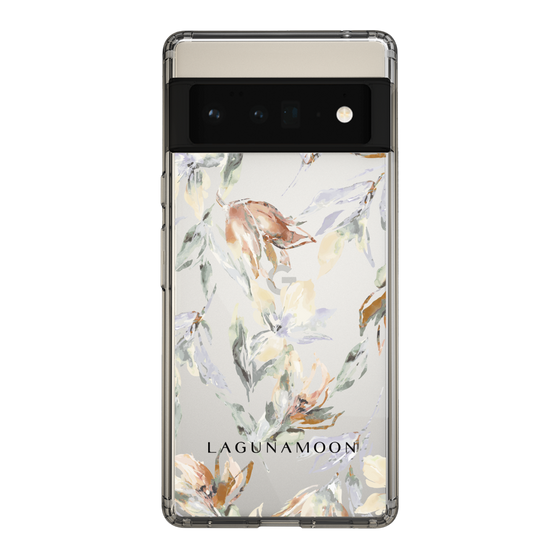 Slim Protection Case［ LAGUNAMOON - NuanceFlower - Clear ］