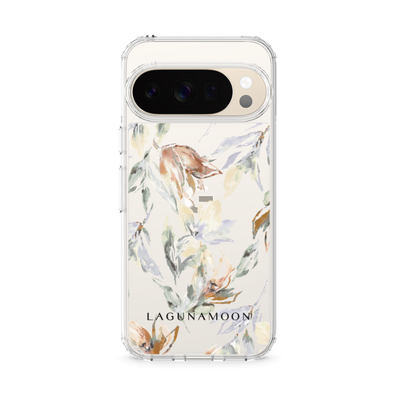 Slim Protection Case［ LAGUNAMOON - NuanceFlower - Clear ］