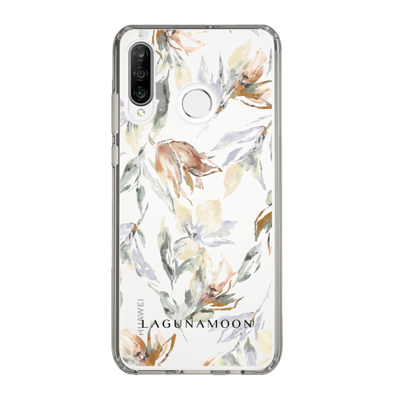Slim Protection Case［ LAGUNAMOON - NuanceFlower - Clear ］