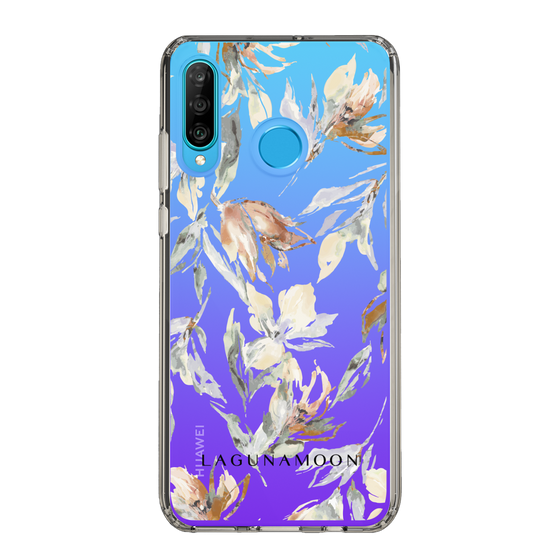 Slim Protection Case［ LAGUNAMOON - NuanceFlower - Clear ］