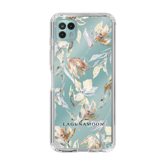 Slim Protection Case［ LAGUNAMOON - NuanceFlower - Clear ］