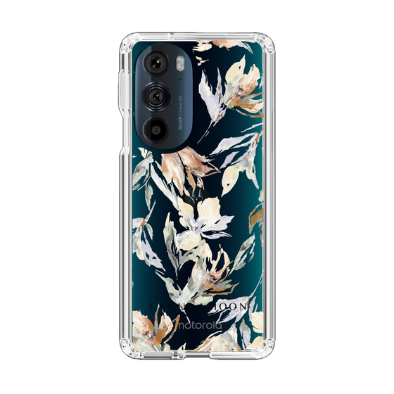 Slim Protection Case［ LAGUNAMOON - NuanceFlower - Clear ］