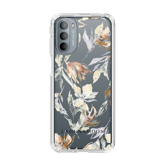 Slim Protection Case［ LAGUNAMOON - NuanceFlower - Clear ］