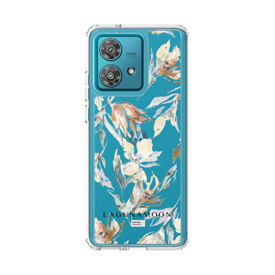 Slim Protection Case［ LAGUNAMOON - NuanceFlower - Clear ］