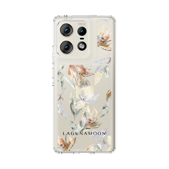 Slim Protection Case［ LAGUNAMOON - NuanceFlower - Clear ］