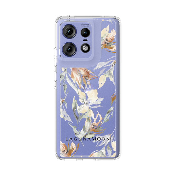 Slim Protection Case［ LAGUNAMOON - NuanceFlower - Clear ］