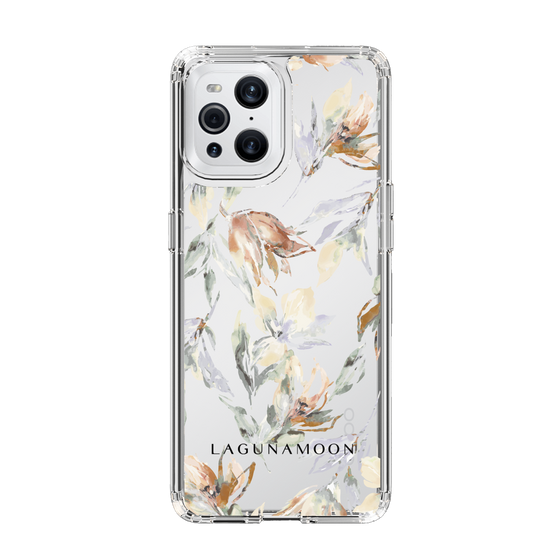 Slim Protection Case［ LAGUNAMOON - NuanceFlower - Clear ］