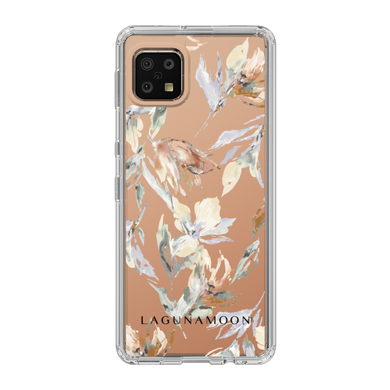 Slim Protection Case［ LAGUNAMOON - NuanceFlower - Clear ］